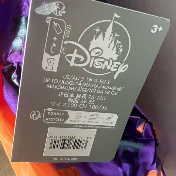 Minnie Mouse Witch‎ Costume and Hat-Size 3 - Picture 8 of 9